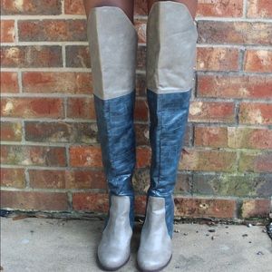 Knee high colorful boots